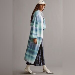 Anthropologie Cozy Ombre Stripe Duster Cardigan NWT